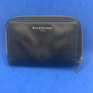 Iconic‎ Balenciaga black leather wallet